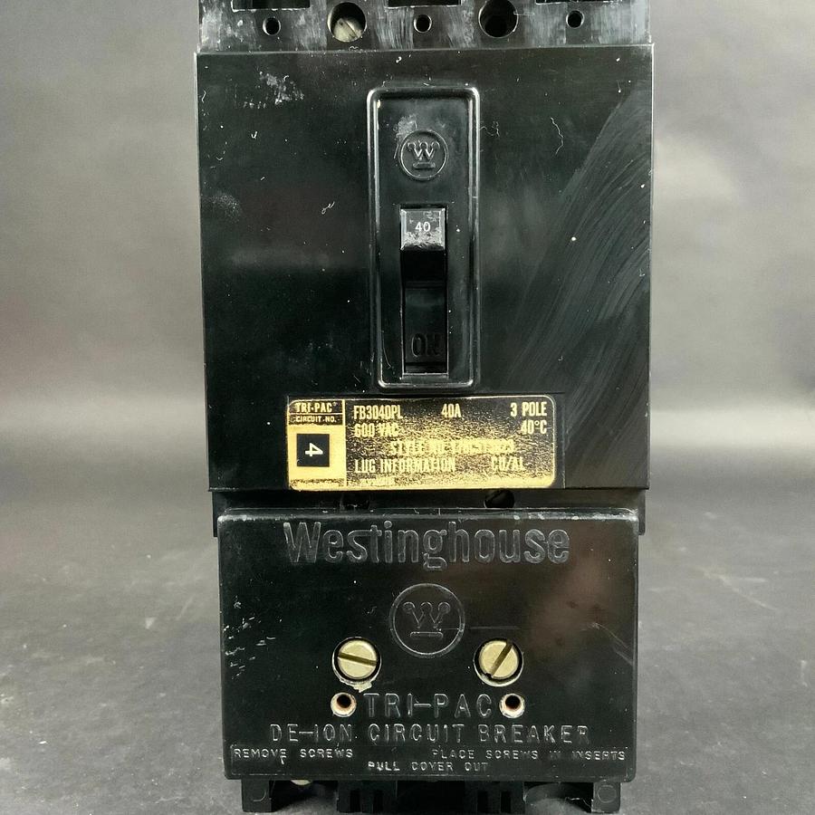 Used WESTINGHOUSE FB3040PL CIRCUIT BREAKER ($95 OBO)