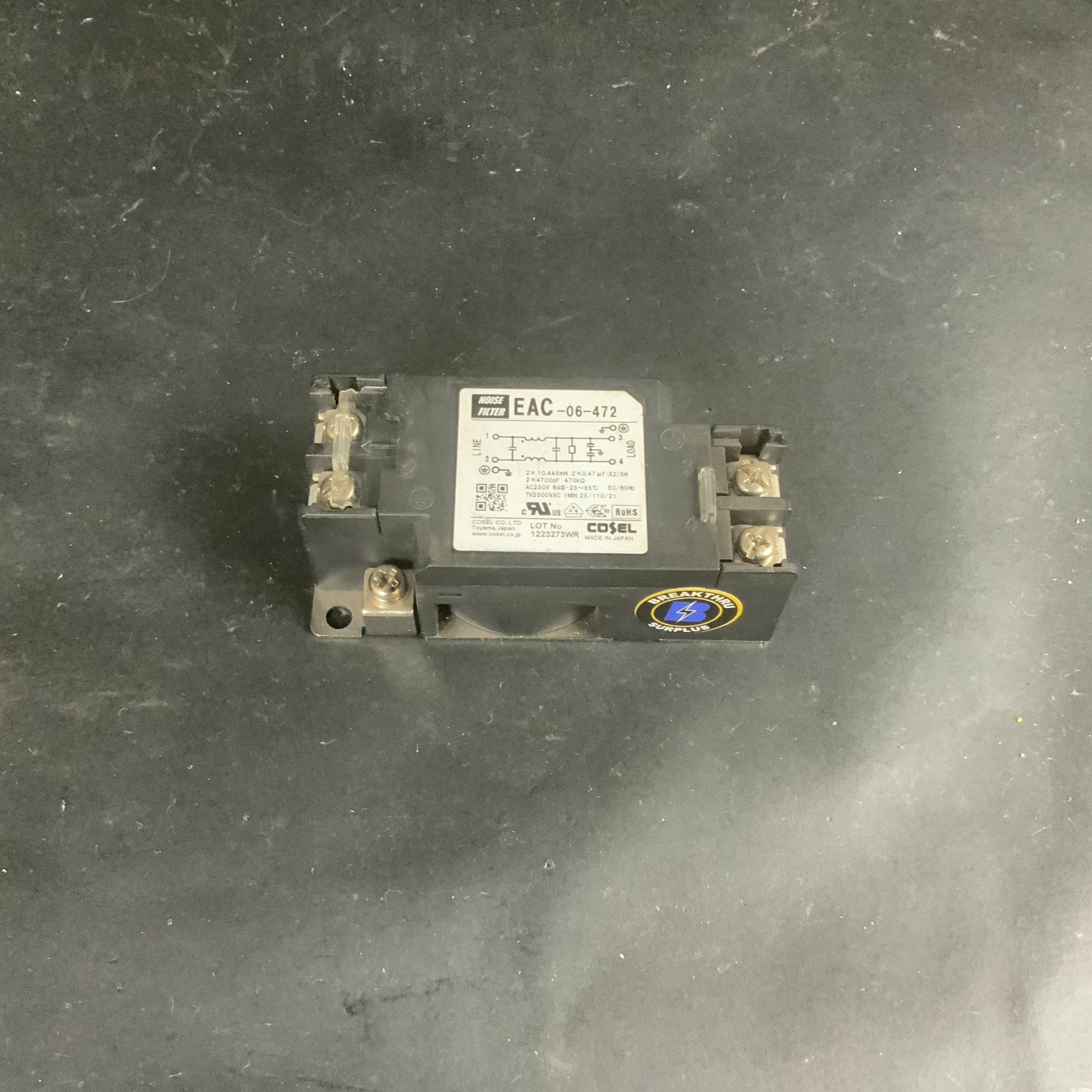 Used COSEL EAC-06-472 NOISE FILTER ($15 OBO)