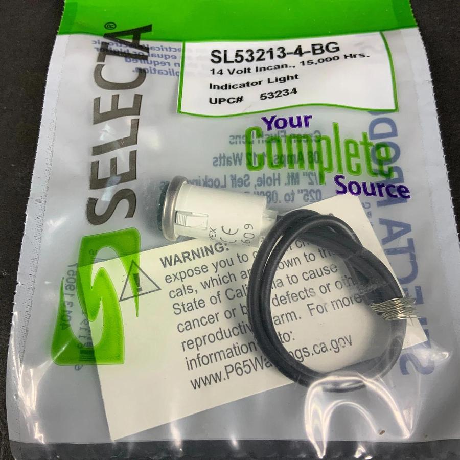 SELECTA SL53213-4-BG GREEN LIGHT INDICATOR - NEW ($6 OBO)