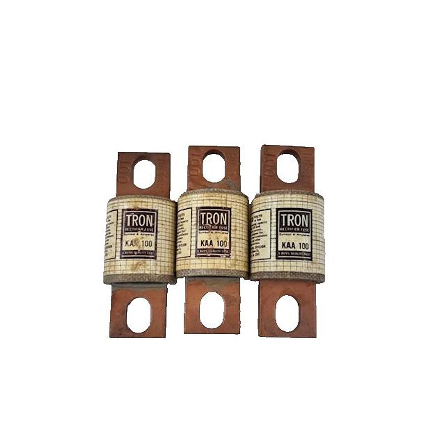 Used BUSSMANN KAA-100 FUSES - SET OF 3