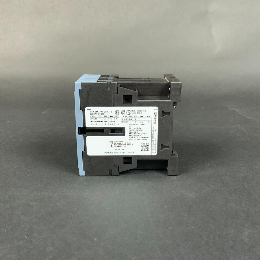 Used SIEMENS 3RT2017-2LB42 CONTACTOR ($70 OBO)