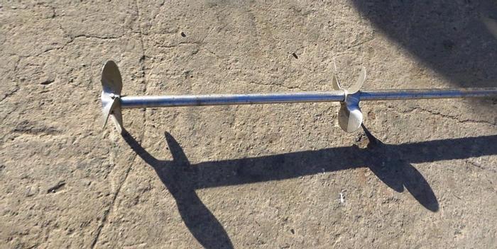 Used Mixer, Agitator, 15 HP, S/st, 1-1/2" x 10' Shaft, S742839 #S742839