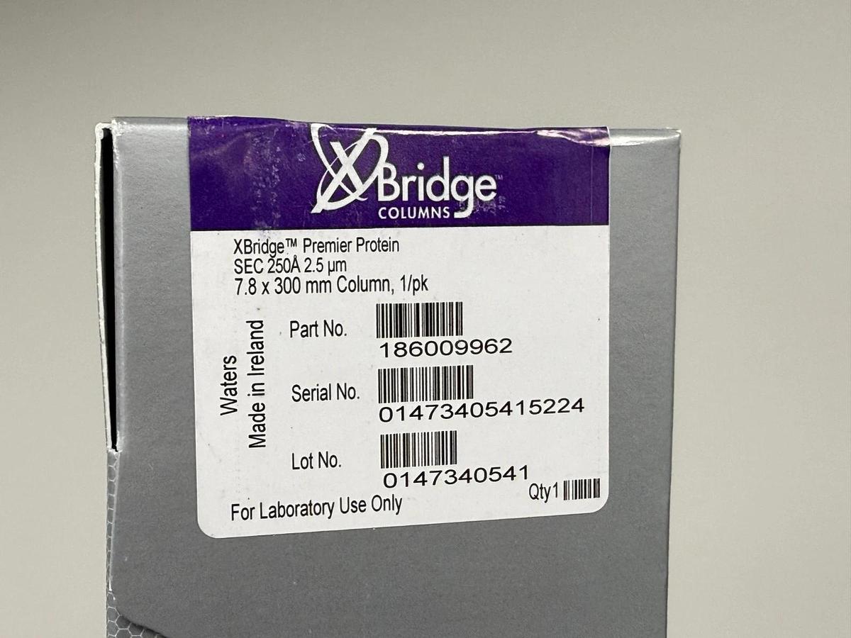 Used New sealed Waters XBridge HPLC column SEC MALS 250A 2.5um 7.8x300mm 186009962
