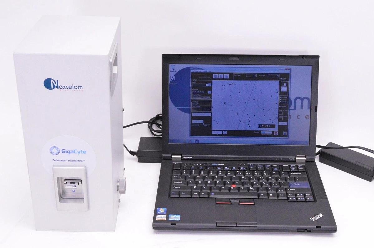 Used Nexcelom Cellometer HepatoMeter GigaCyte cell counter analyzer Kit w/Warranty