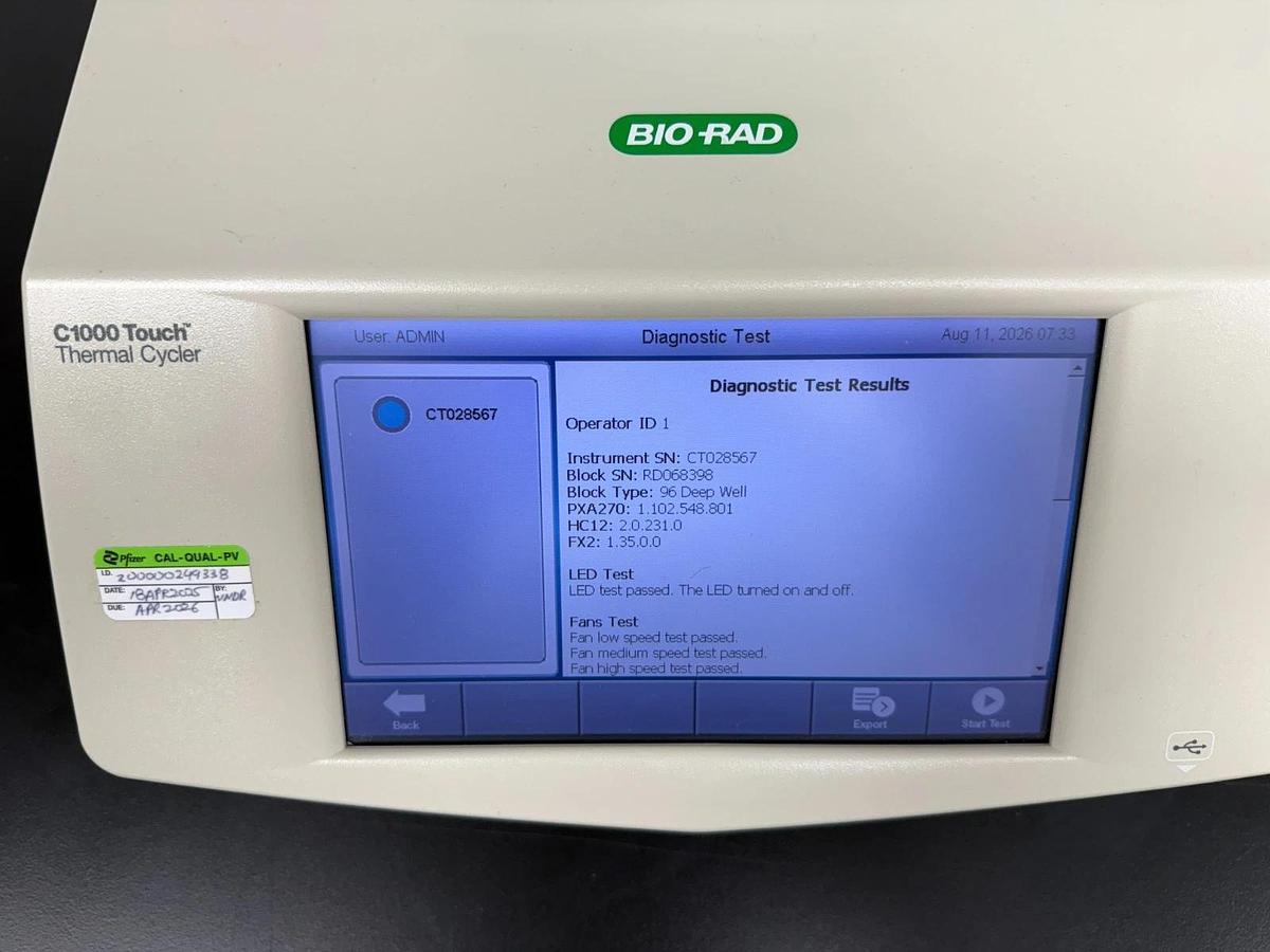 Used Bio-Rad C1000 Touch Thermal Cycler 96 DW Deep Well | Gradient PCR