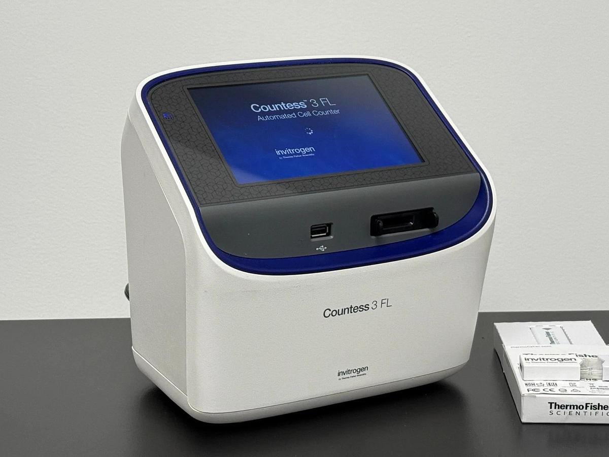 Used Invitrogen Countess 3 FL Automated Cell Counter | GFP & RFP EVOS Light Cubes