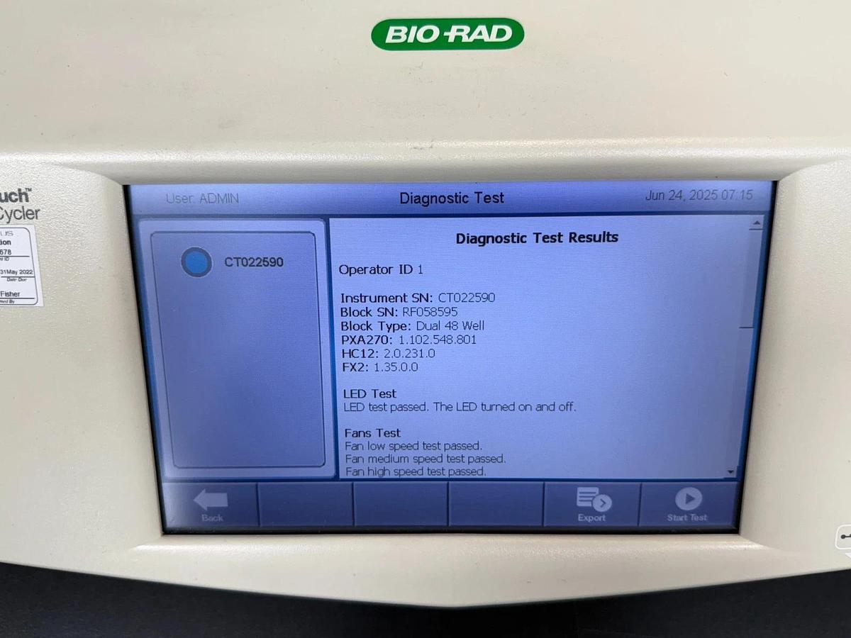 Used Bio-Rad C1000 Touch PCR Thermal Cycler w/ dual 48-well fast reaction block