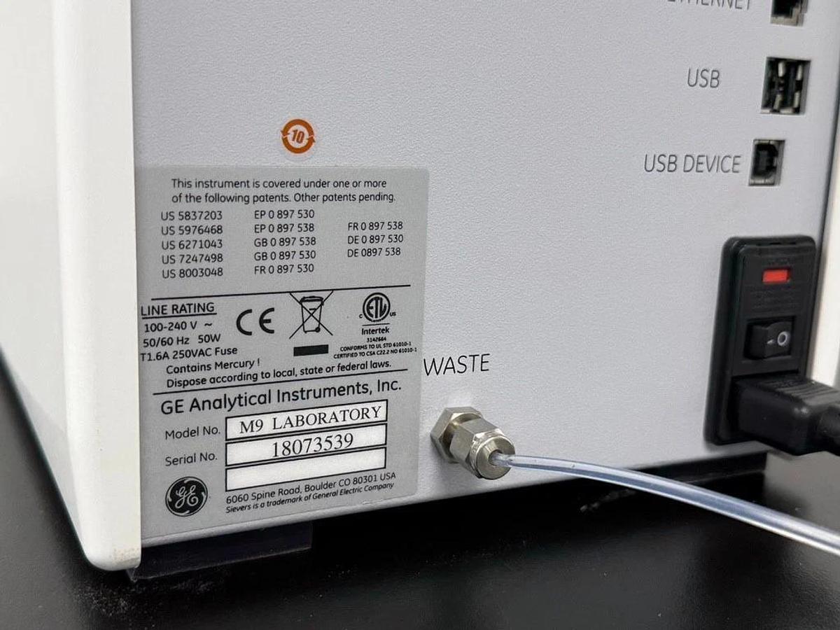 Used Veolia Suez GE Sievers M9 Lab TOC Analyzer