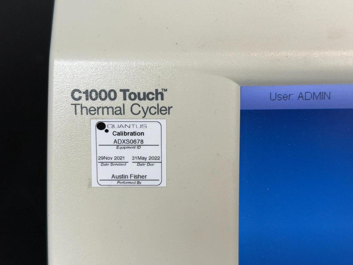 Used Bio-Rad C1000 Touch PCR Thermal Cycler w/ dual 48-well fast reaction block