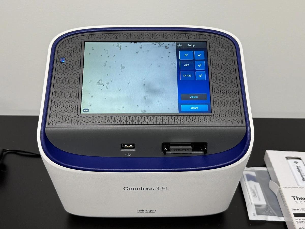 Used Invitrogen Countess 3 FL Automated Cell Counter | GFP & TX Red EVOS Light Cubes