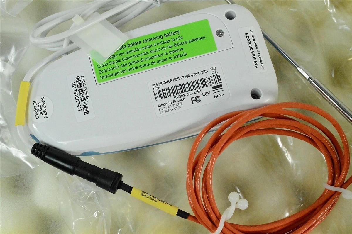 Used Thermo Smart-Vue 915mhz PT100 -200c Module/Sensor Combo SV302-500-LSB