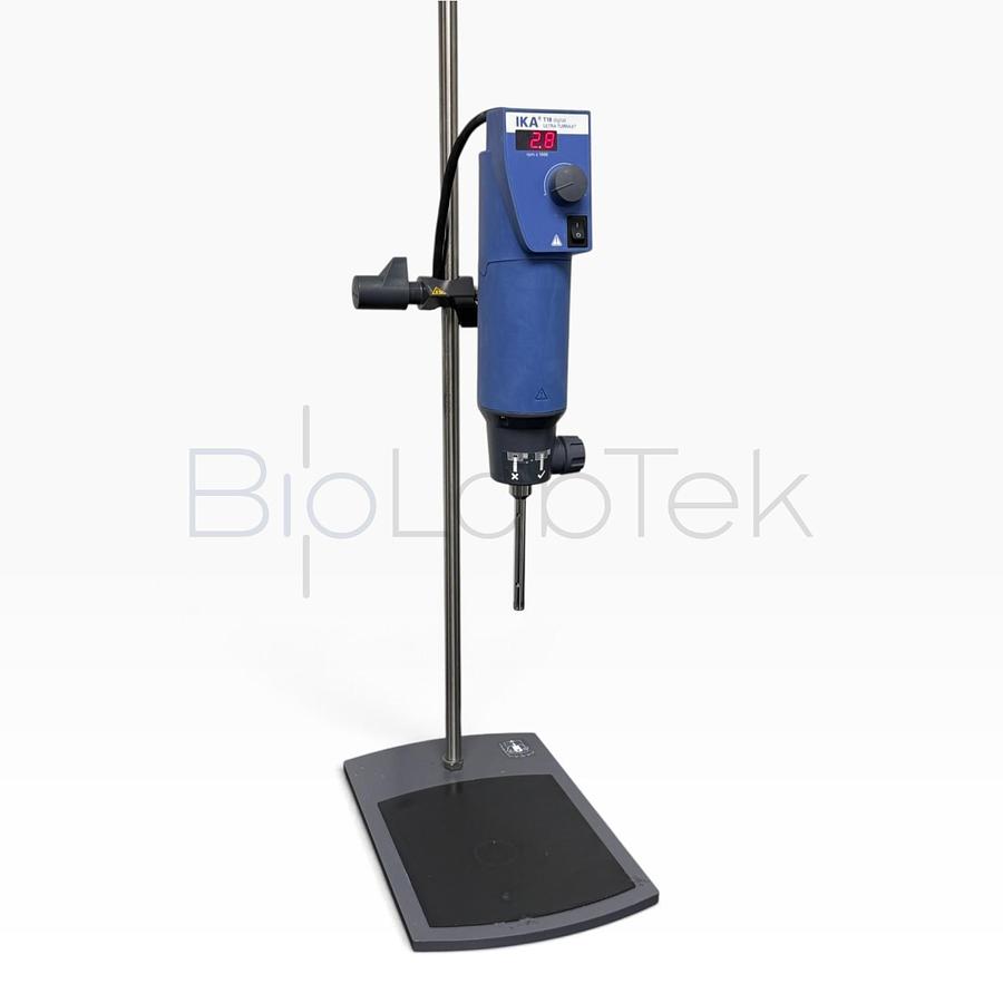 Used IKA T 18 Digital ULTRA-TURRAX Homogenizer Disperser With 1-100ml Tool & Stand