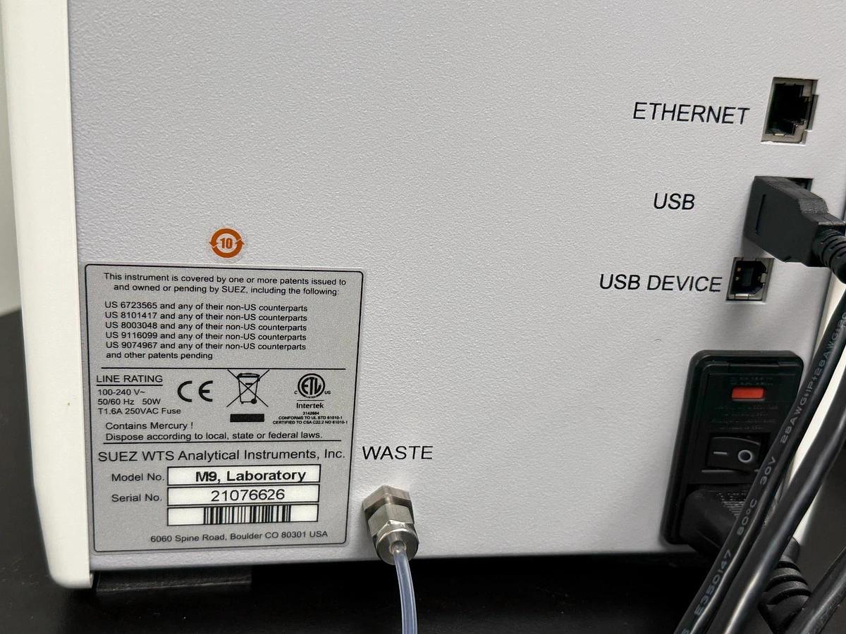 Used Veolia Suez GE Sievers M9 Lab TOC Analyzer with autosampler