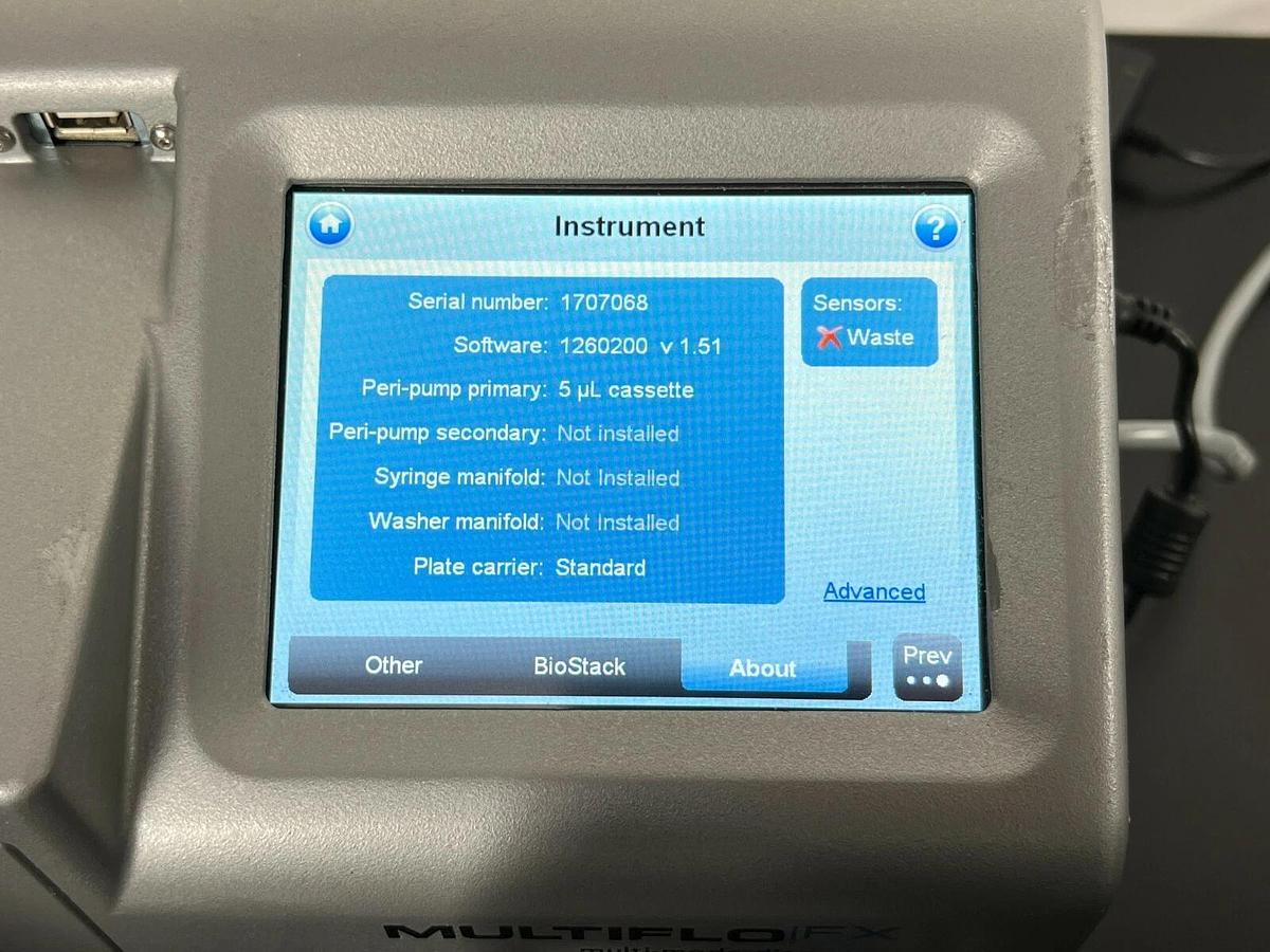 Used BioTek MultiFlo FX touch MFXP Microplate Reagent Dispenser w/BioStack3 Stacker