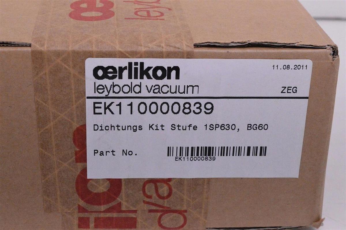 Used Leybold Oerlikon SP630 BG60 seal kit kit EK110000839
