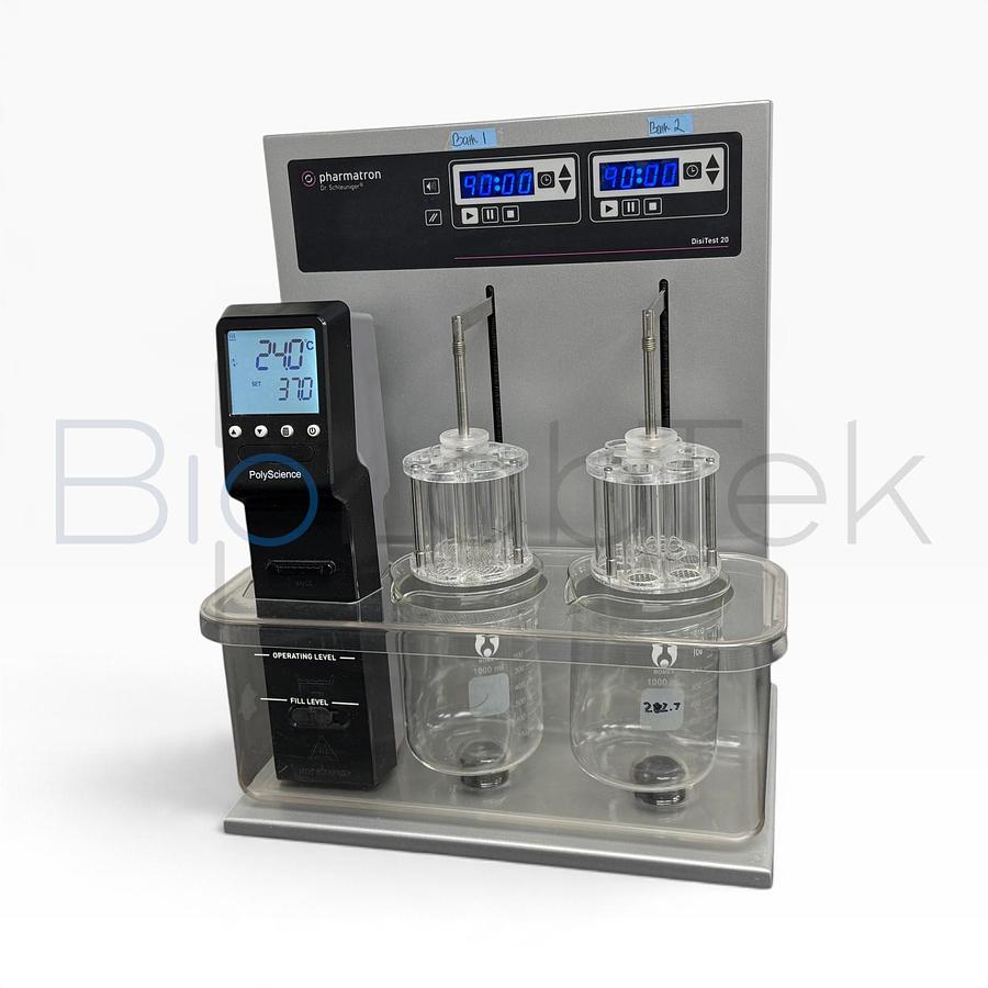 Used SOTAX Pharmatron DisiTest 20 Disintegration Tester | 2-Station with Heater