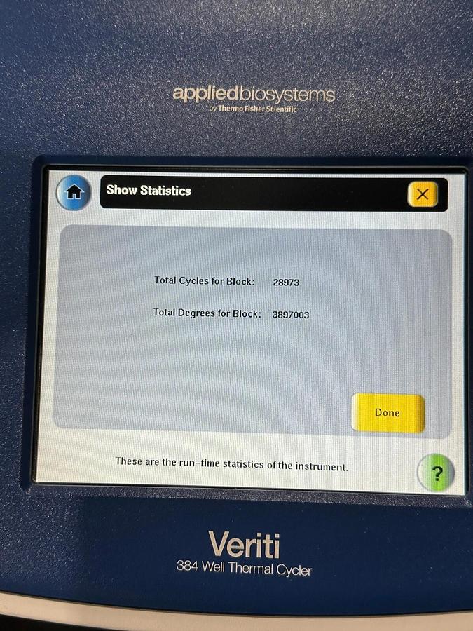 Used Thermo Applied Biosystems Veriti 384-well PCR Thermal Cycler 2020 w/Warranty