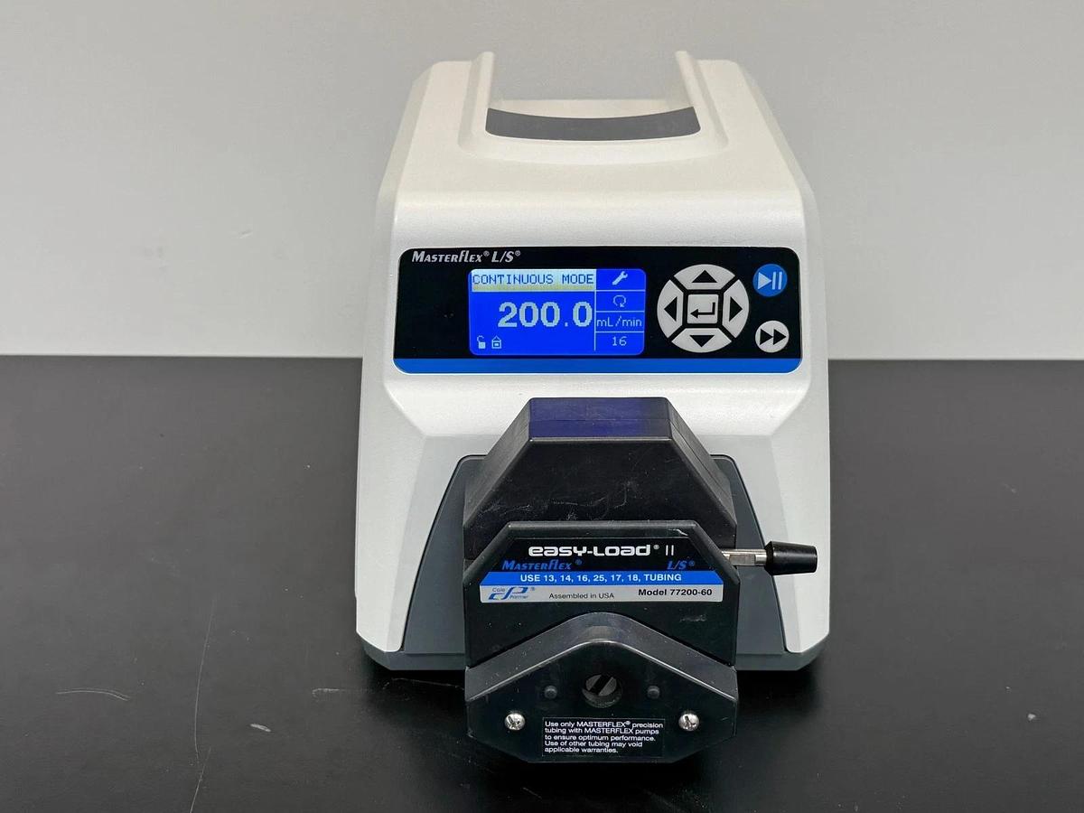 Used Cole-Parmer Masterflex L/S Digital Console Drive w/ Easy-Load II Pump Head