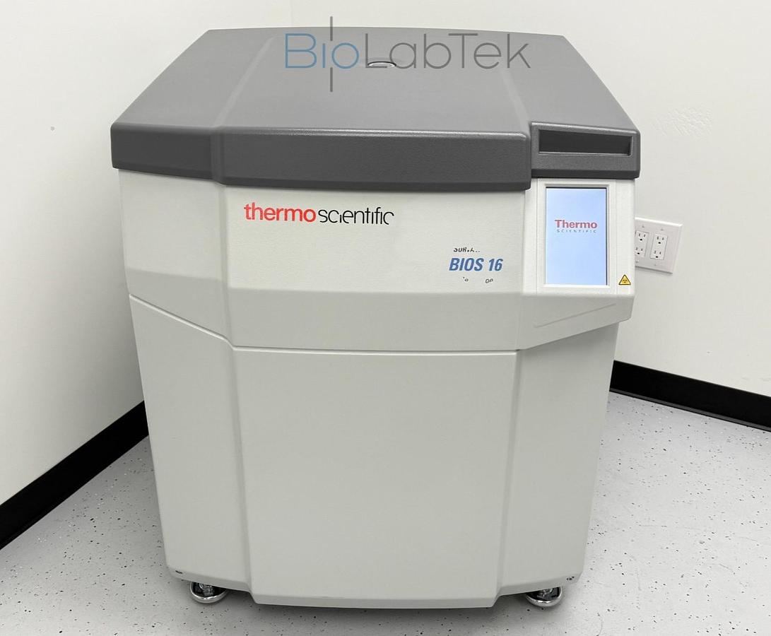 Used Thermo Sorvall BIOS 16 Bioprocessing Centrifuge w/ HAEMAFlex 16 rotor 8x2L 2020