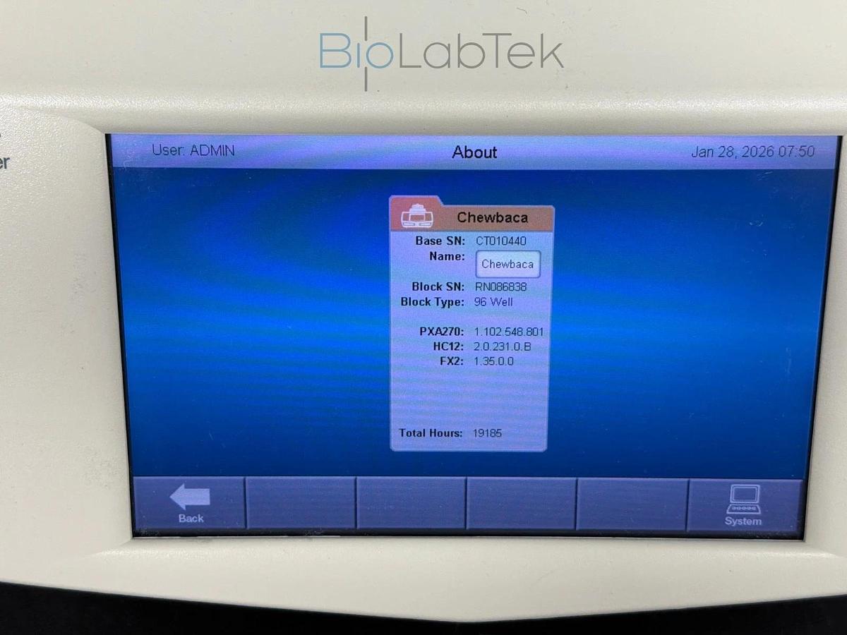Used Bio-Rad C1000 Touch PCR Gradient Thermal Cycler with 96 well Fast module block