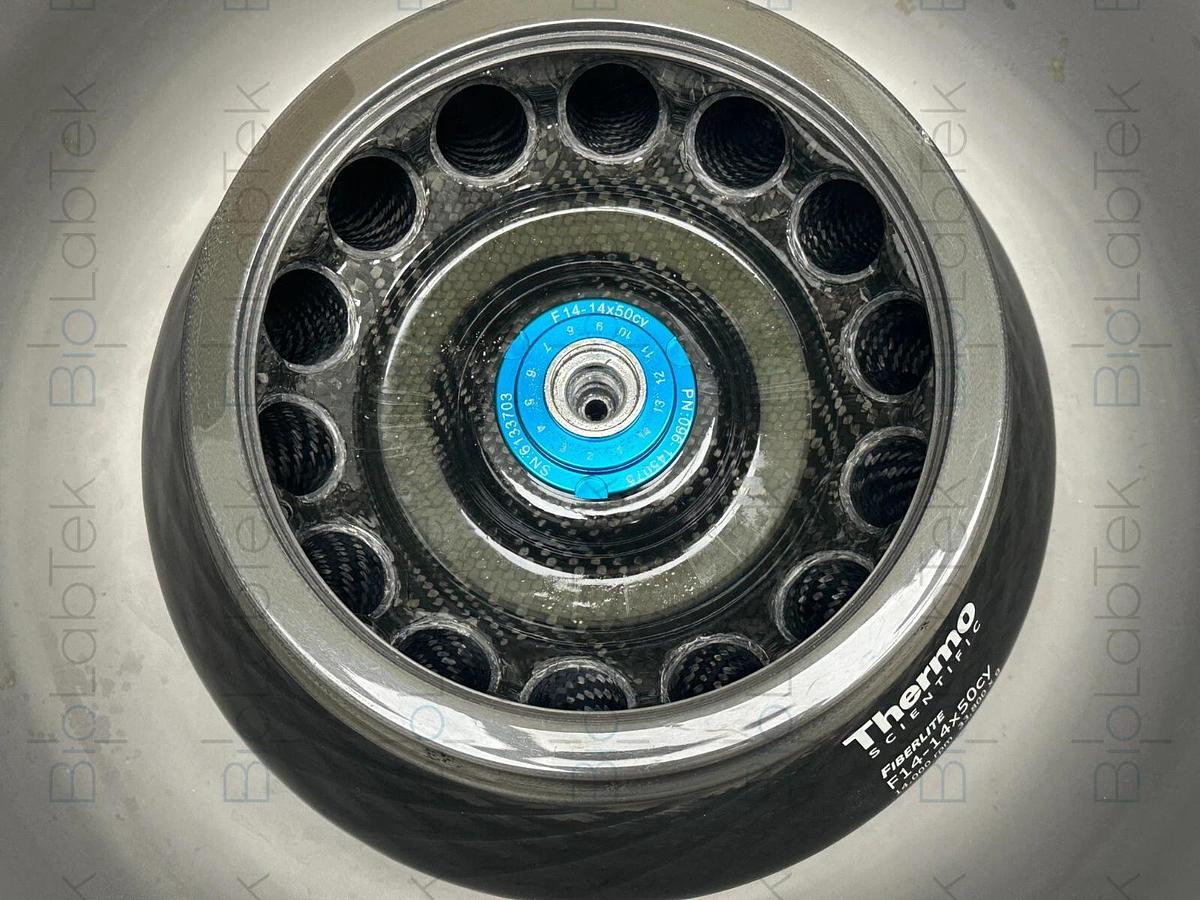 Used Thermo SuperSpeed Centrifuge Rotor Fiberlite F14-14x50cy Sorvall Lynx 4000 6000