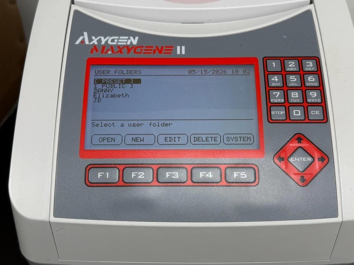 Used Axygen MaxyGene II PCR Thermal Cycler with 96 Wells x 0.2 ml Block 110V