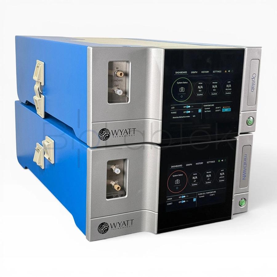 Used Wyatt Technology miniDAWN MALS & Optilab dRI Detector Pair | SEC-MALS HPLC
