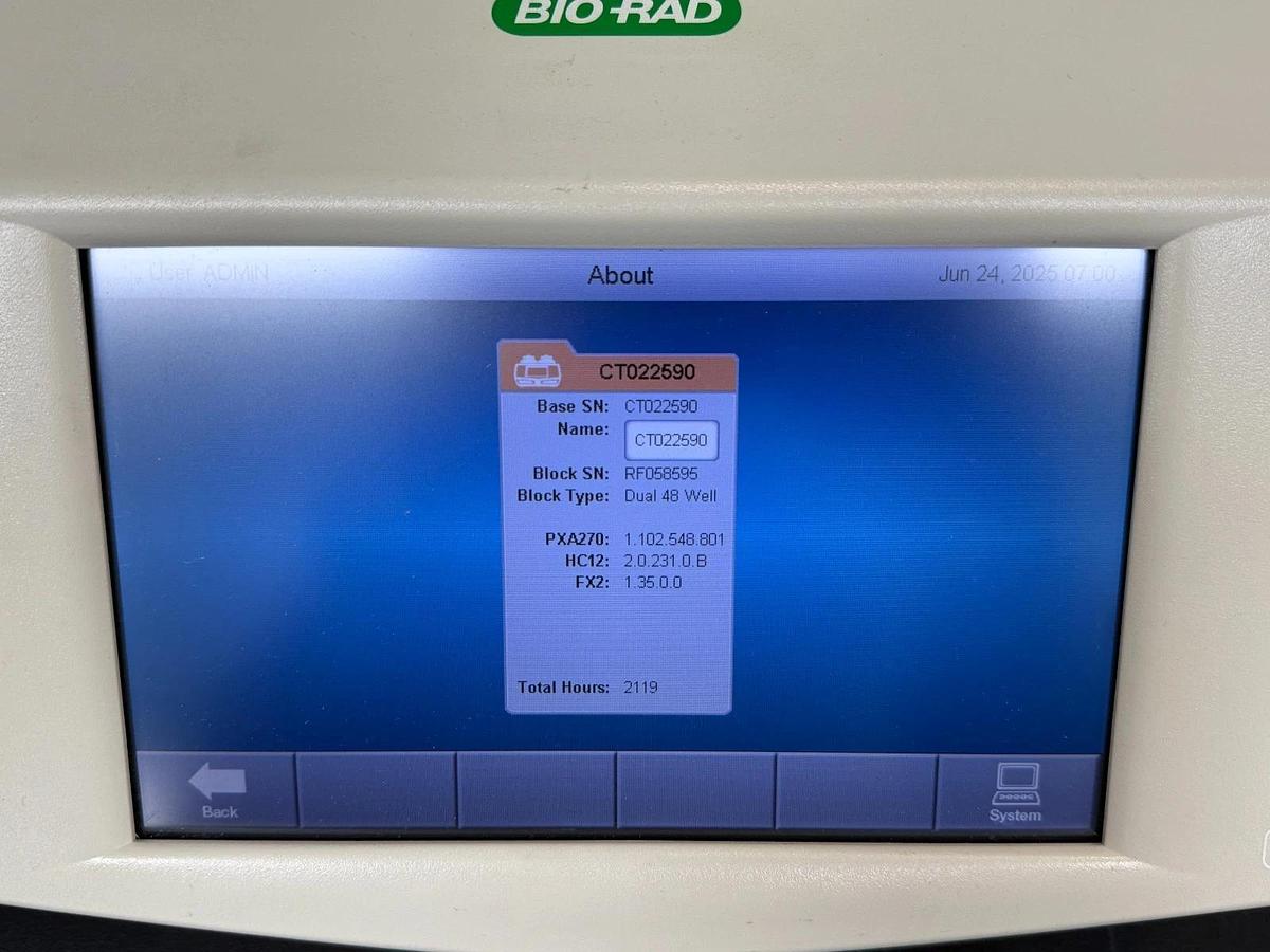 Used Bio-Rad C1000 Touch PCR Thermal Cycler w/ dual 48-well fast reaction block