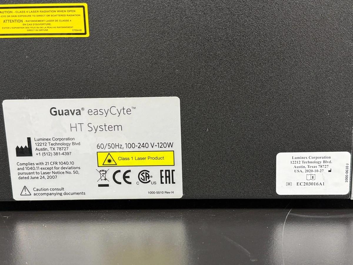 Used Luminex Guava easyCyte 5 HT Flow Cytometer | Benchtop 96-Well Microcapillary