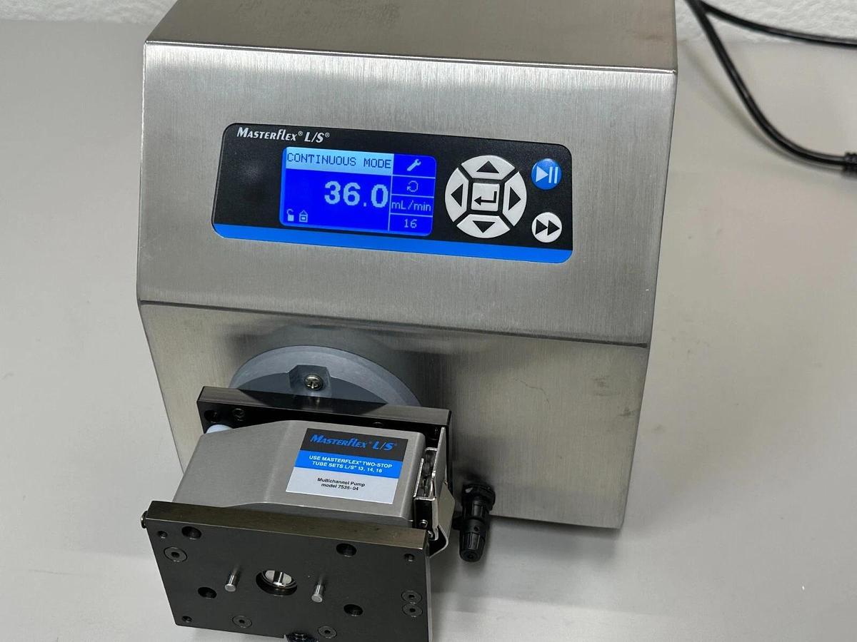 Used Cole Parmer Masterflex L/S Process Peristaltic Pump with 4-channel pumphead