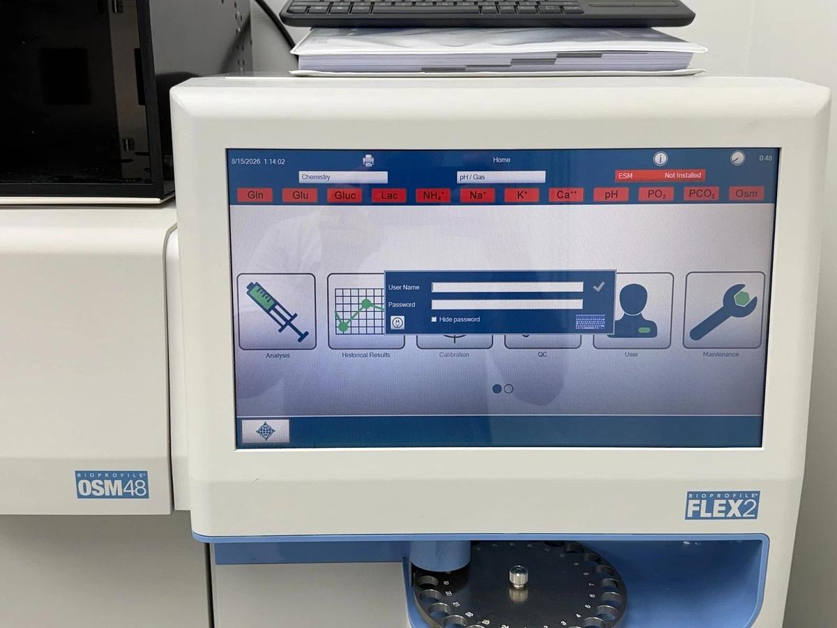 Used Nova Biomedical BioProfile FLEX2 OSM48 ESM Cell Culture Analyzer | Osmolality