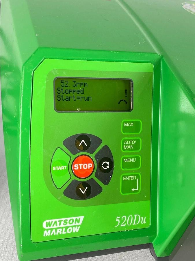 Used Watson Marlow 520DUN DRIVE 220RPM Peristaltic Process Pump w/ Pumphead NEMA 4X