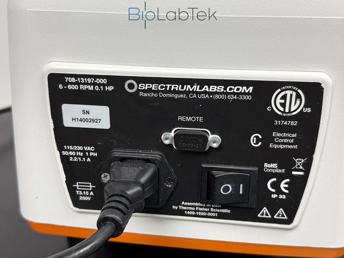 Used Spectrum Labs KrosFlo TFF research I peristaltic pump with L/S tube head 1613