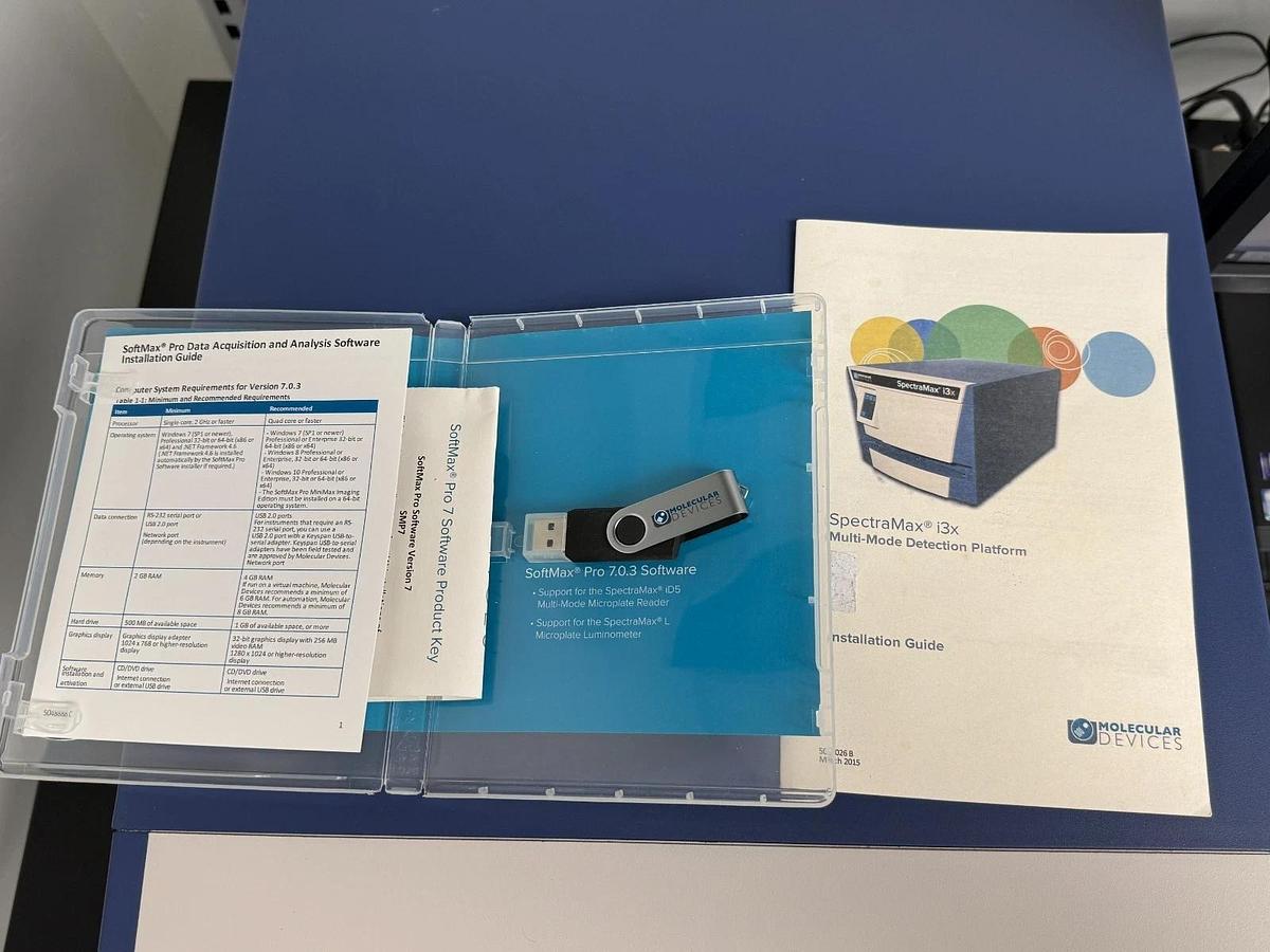 Used Molecular Devices SpectraMax i3x Multi-Mode Microplate Reader + PC & Pro 7 soft