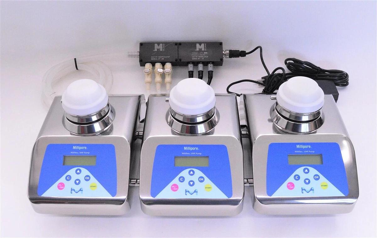 Used 3x set Millipore Milliflex plus VHP resistant pump MXPPLUVHP w/Warranty