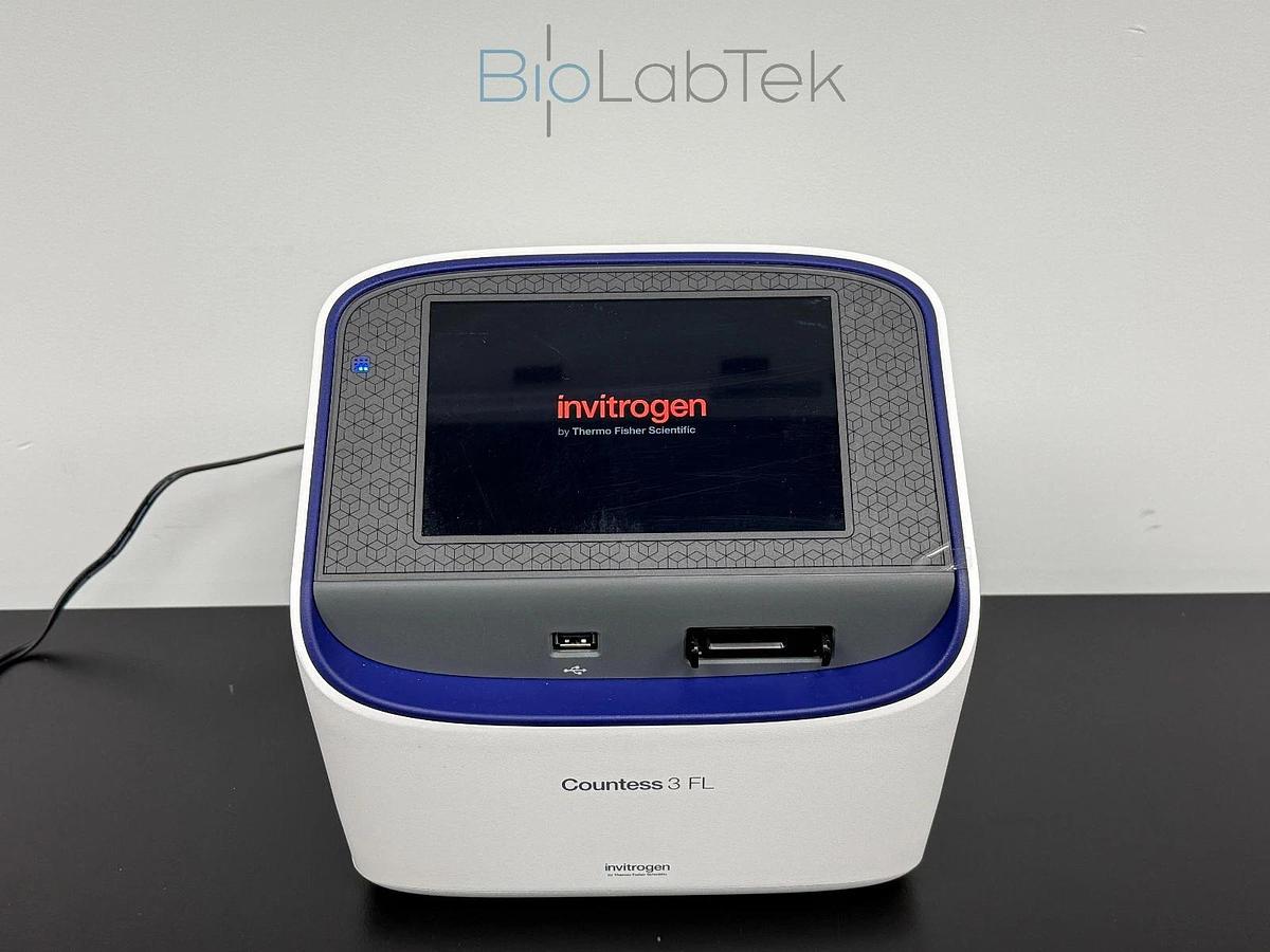 Used Thermo Invitrogen Countess 3 FL Cell Counter with Evos TxRed & GFP Led Cubes