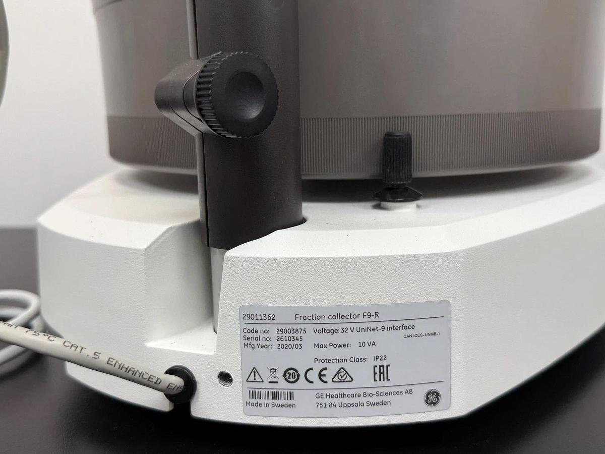 Used GE Cytiva AKTA Fraction Collector F9-R with tube rack