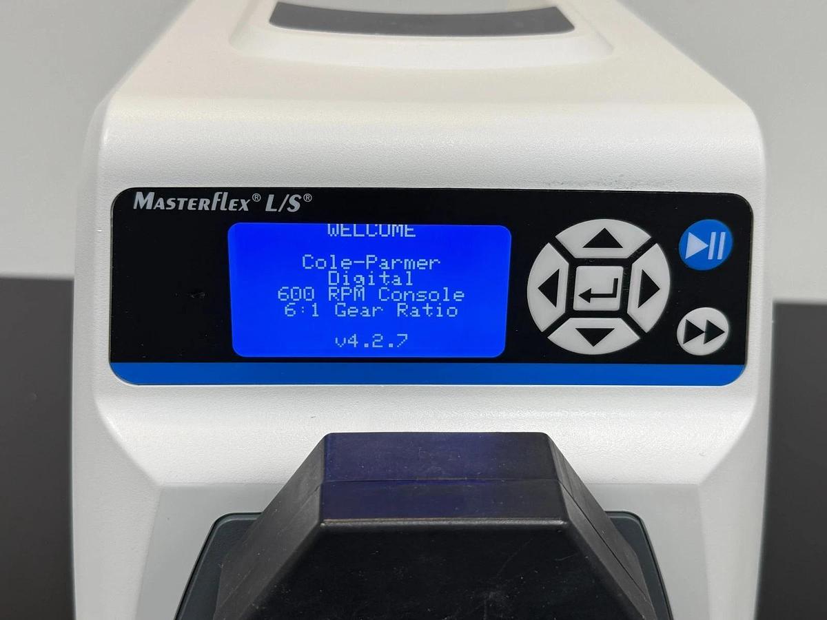 Used Cole-Parmer Masterflex L/S Digital Console Drive w/ Easy-Load II Pump Head