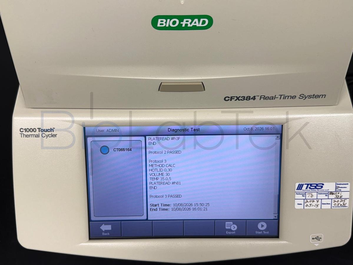 Used Bio-Rad CFX384 Touch Real-Time PCR Detection System | 19 Hours