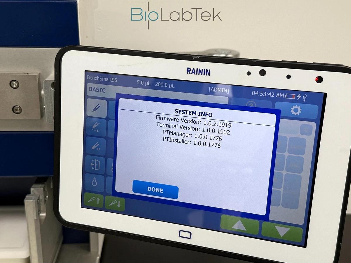 Used Mettler Toledo Rainin BenchSmart 96 pipetting workstation with 5ul-200ul head