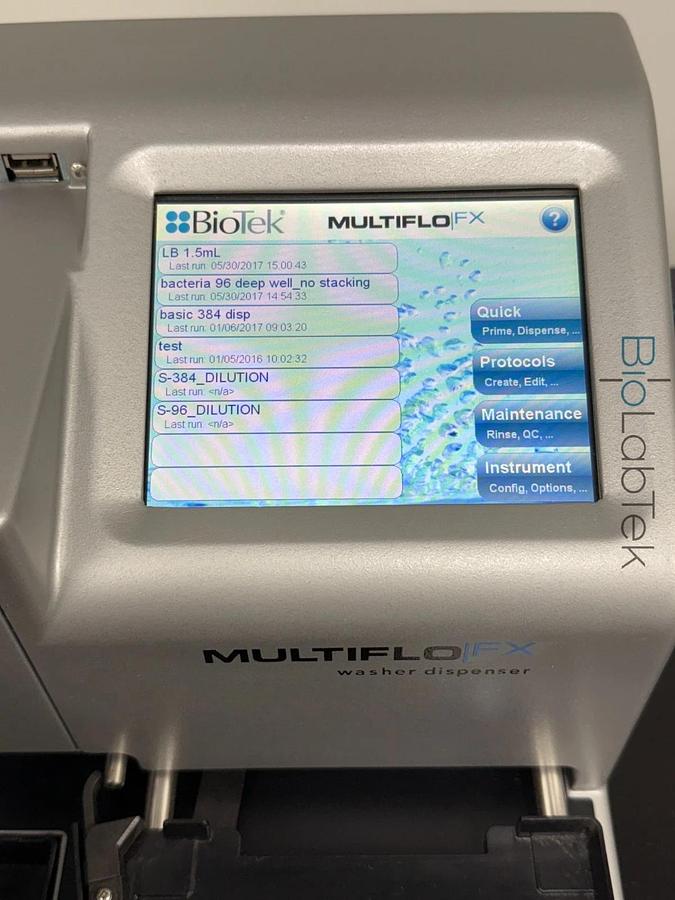 Used BioTek MultiFlo FX touch MFXP Microplate Reagent Dispenser