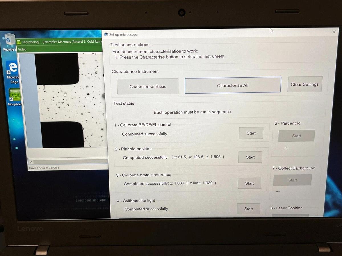 Used Malvern Morphologi 4 Particle Size Image Analyzer Characterization System