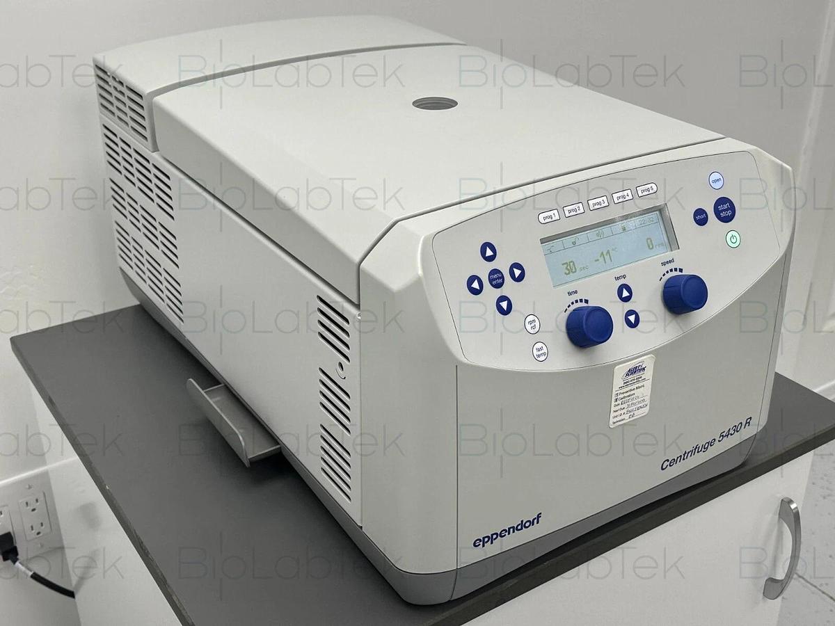 Used Eppendorf 5430R refrigerated centrifuge with rotor FA-45-48-11