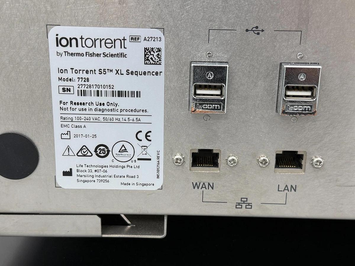 Used Ion Torrent by Thermo Fisher Scientific | Ion Chef & S5 XL Sequencer System