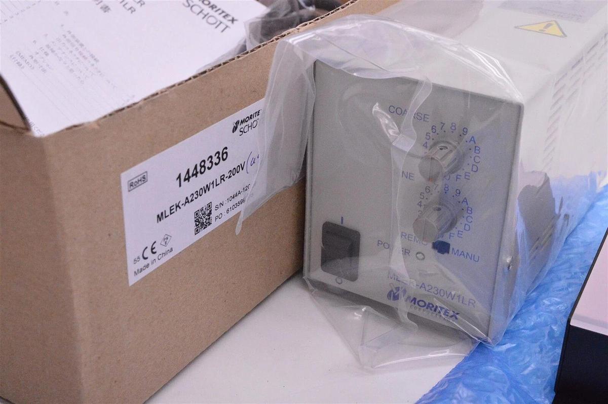 Used Moritex Schott Omron Red illuminator 100mm x100mm MDBL-CR100 MLEK-A230W1LR