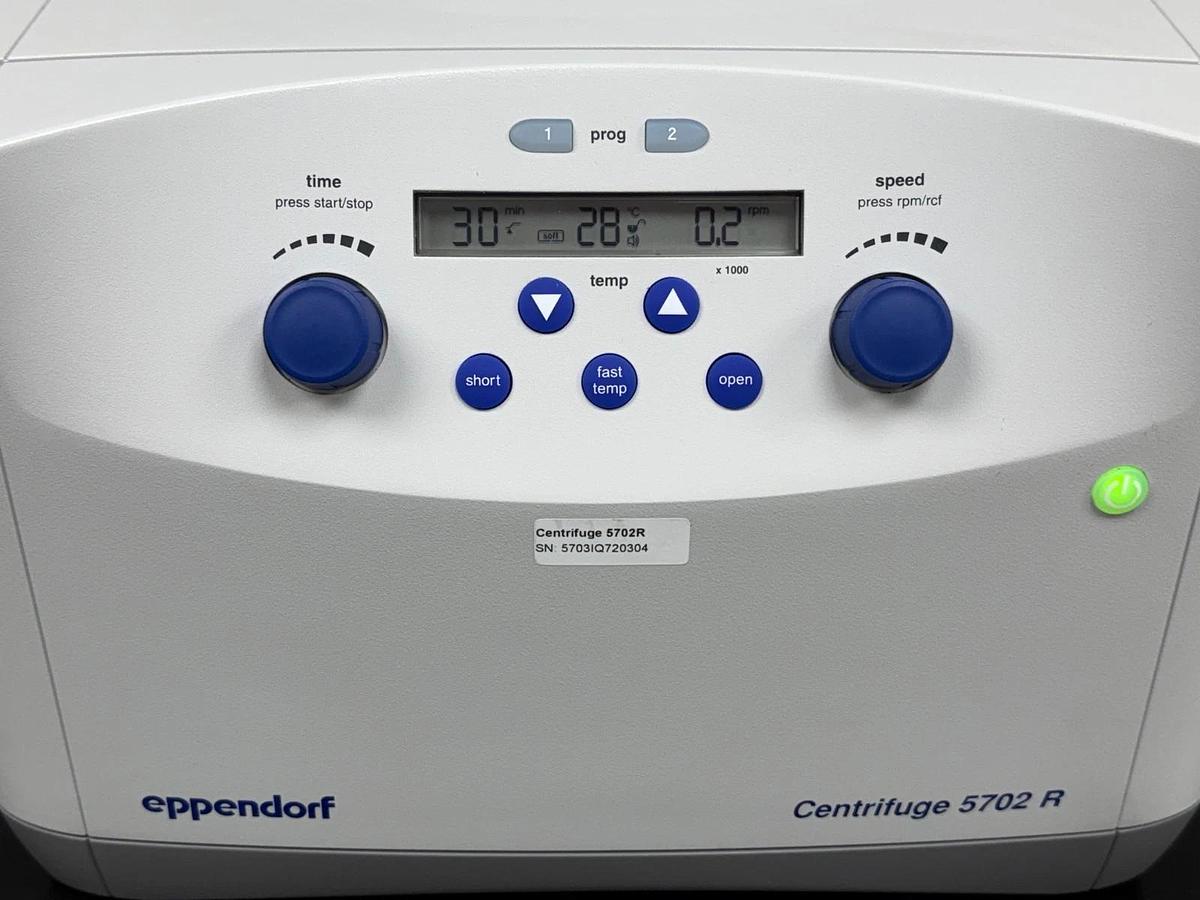 Used Eppendorf 5702R Refrigerated Benchtop Centrifuge with A-4-38 rotor
