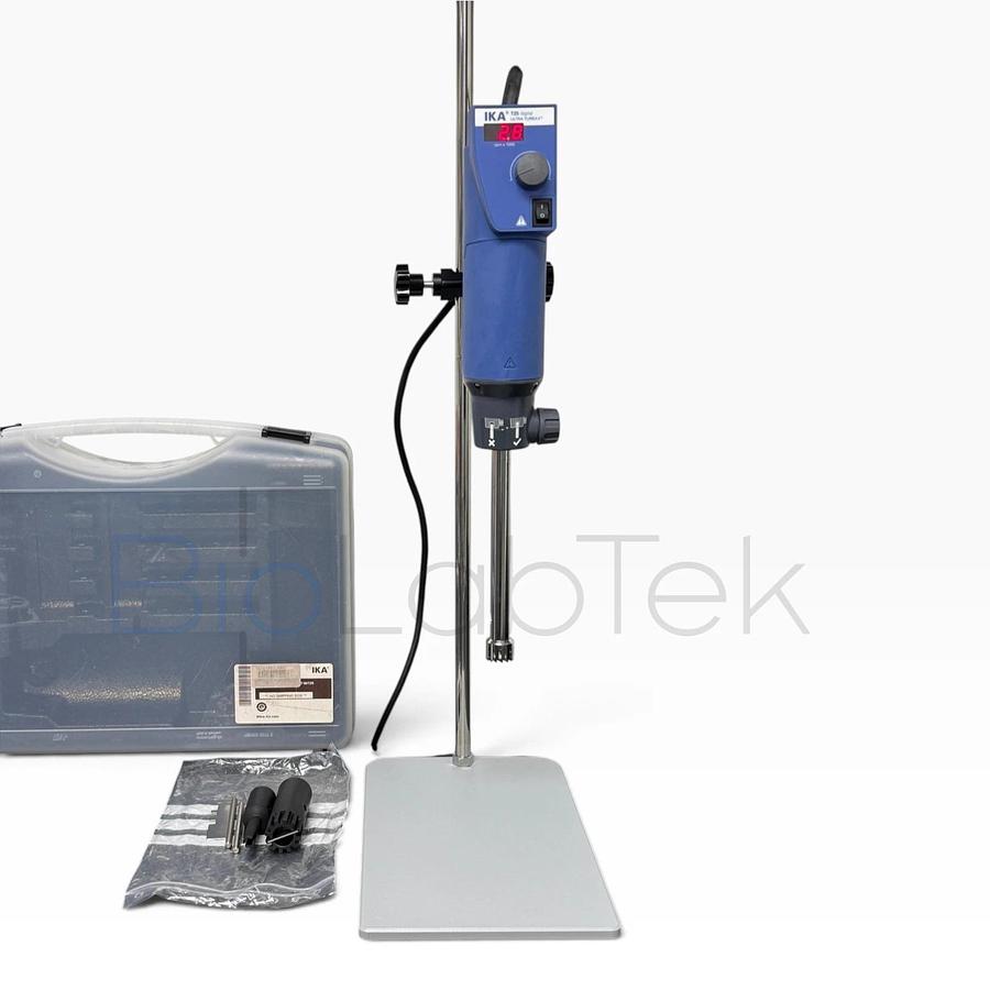 Used IKA T25 Digital ULTRA-TURRAX Homogenizer Disperser with 50-2000ml Tool & Stand