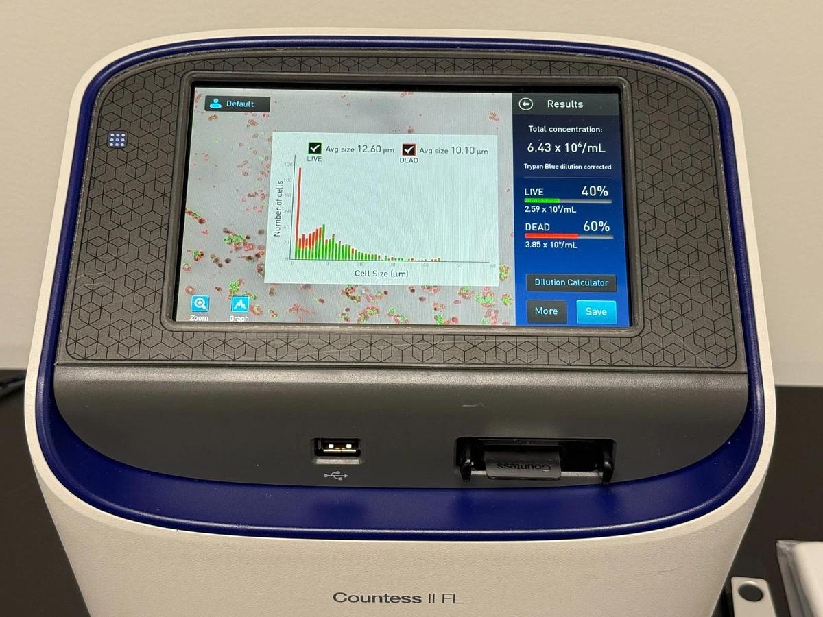 Used Invitrogen Countess II FL Automated Cell Counter | Fluorescence Benchtop