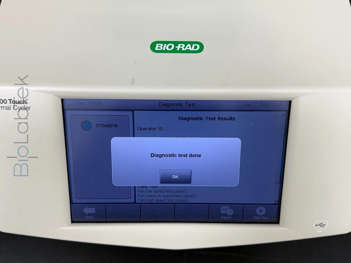 Used Bio-Rad C1000 Touch PCR Gradient Thermal Cycler with 96 well Fast module block