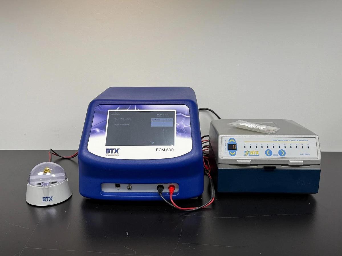 Used BTX ECM 630 Exponential Decay Wave Electroporation System W/ HT-200 and Dome